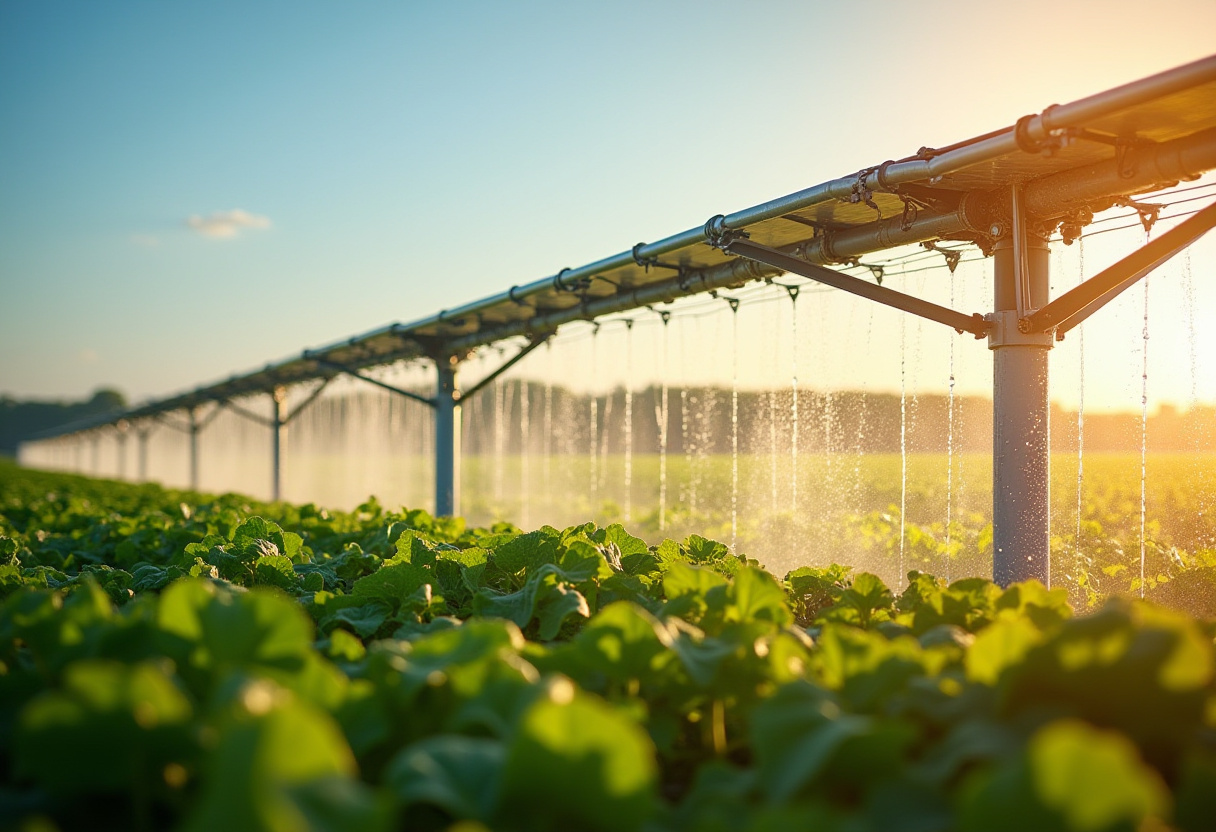 Wadi Araba sprinkler irrigation project — 52,000 m³ water pool and sprinkler network, Naqqar Group