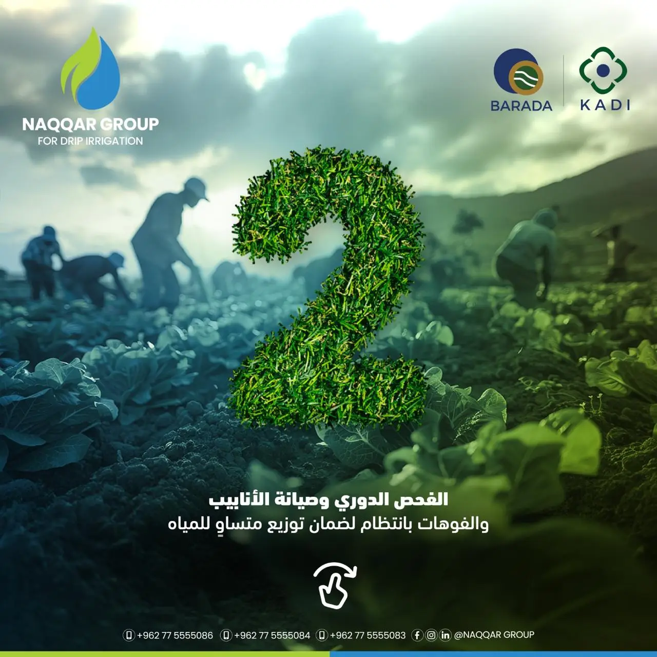 Naqqar Group irrigation projects in Jordan — smart drip and solar-powered solutions